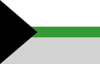 The demiromantic flag